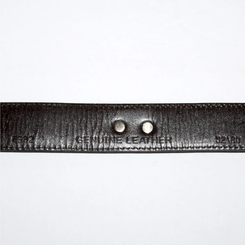 Women’s Leather Belt Small Medium 30 32 dark brown southwest western cowgirl